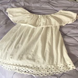 Handmade off the shoulder top from Italy